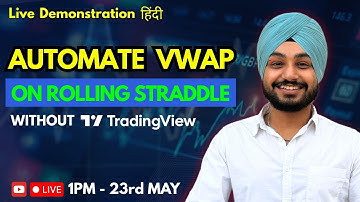 Automate VWAP on Rolling Straddle Strategy without TradingView on AlgoTest || Signals