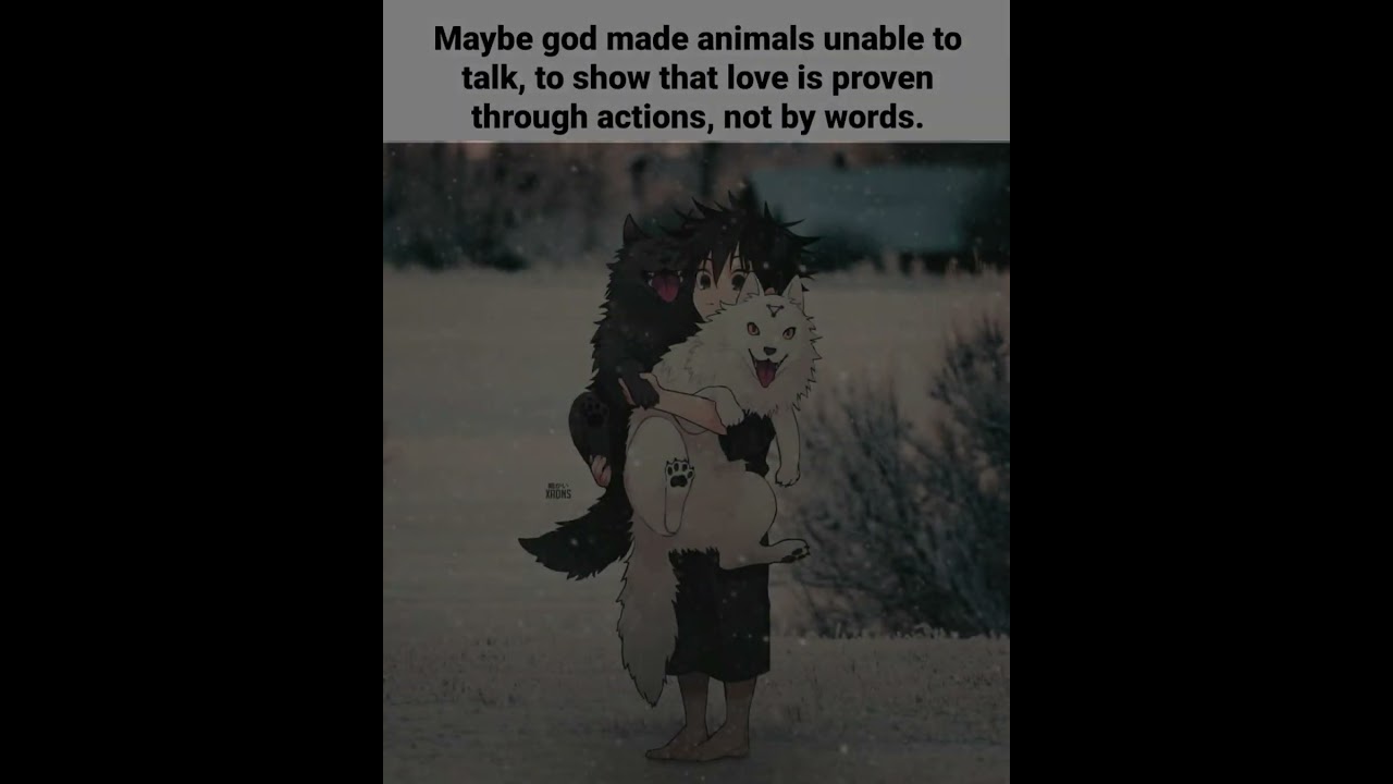 Maybe god made animals unable to talk | Do follow & support | 
