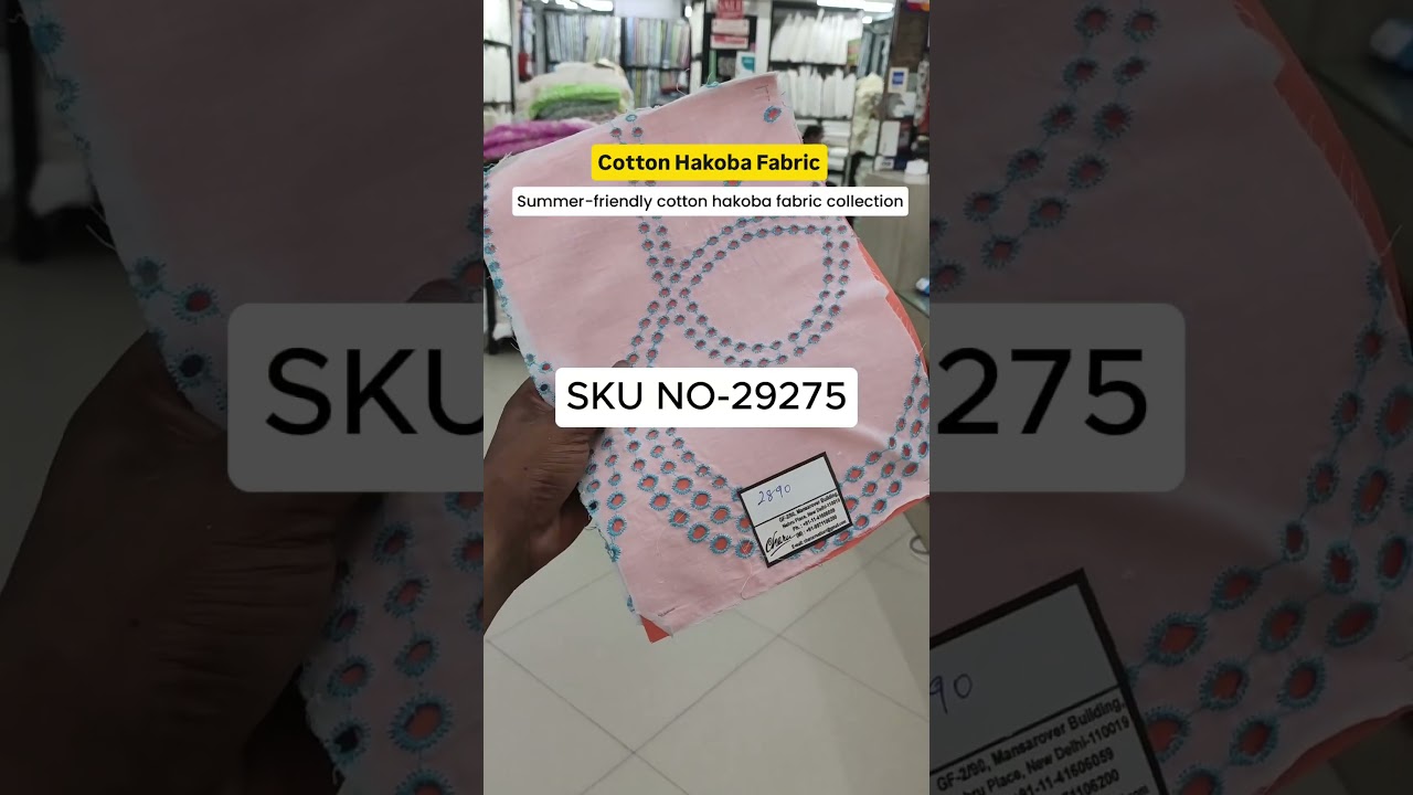 LATEST Cotton HAKOBA Fabric Design Collection 2025