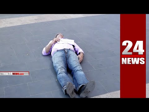 Վարդգես Գասպարին կրկին պառկել էր, այս անգամ՝ կառավարության դիմաց
