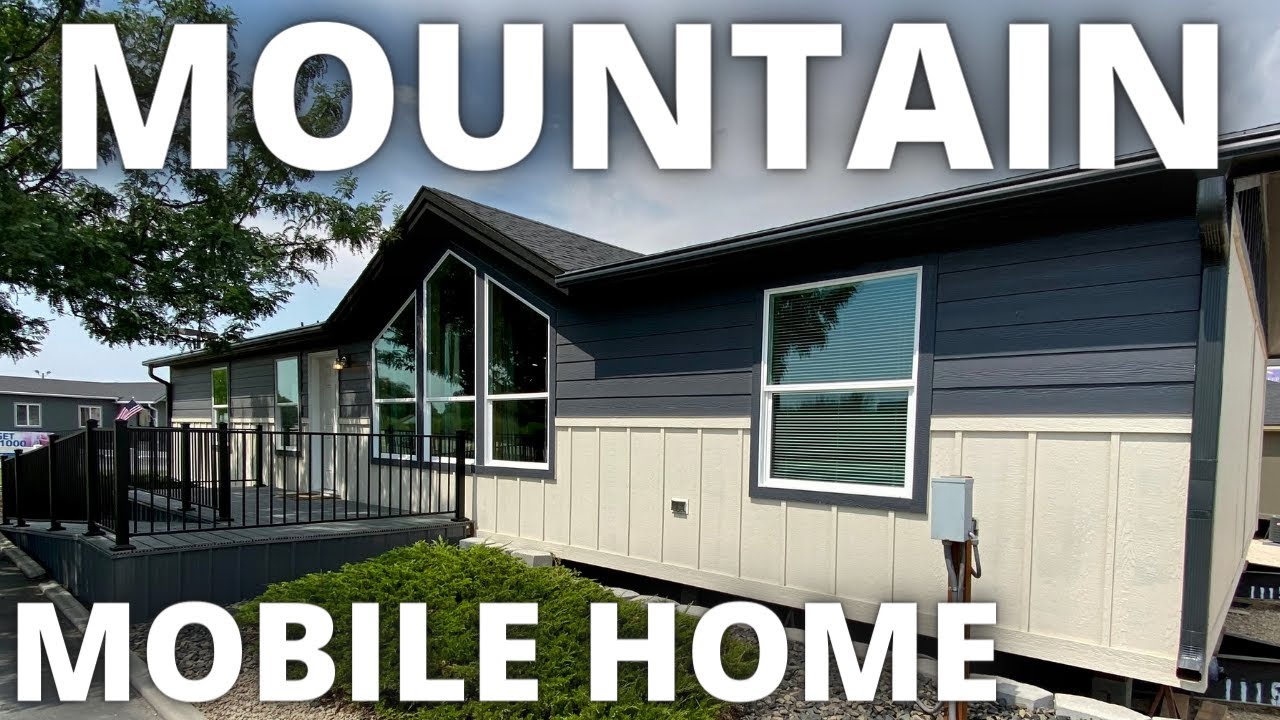 Place this mobile home in the mountains and LIVE PEACEFULLY! Home Tour