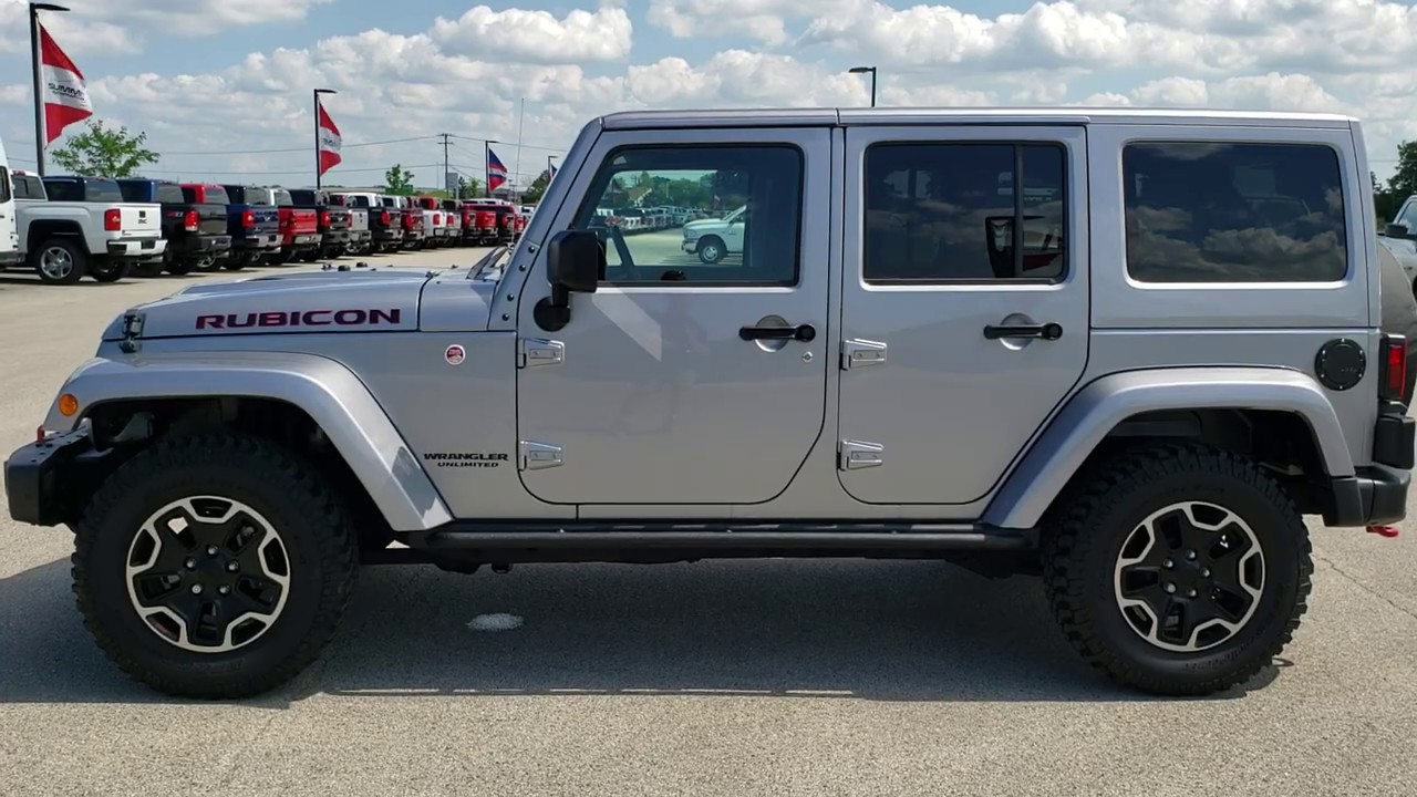 2016 JEEP WRANGLER 4 DOOR UNLIMITED RUBICON HARD ROCK BILLET SILVER SOLD!  10166  - YouTube