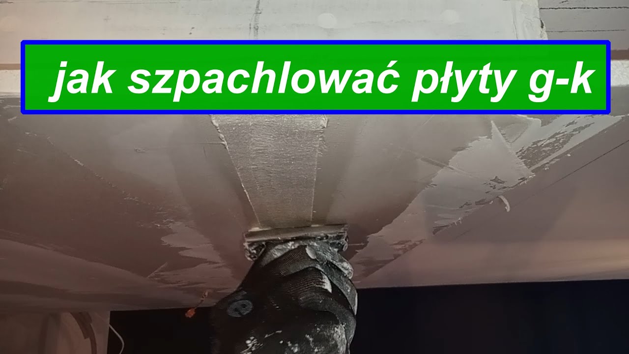 jak szpachlować łączenia płyt gipsowych g-k, fizelina plus taśma