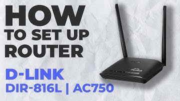 ✅ How to Set Up D-Link DIR-816L WiFi Router | How to Setup D-LINK AC750 DIR-816L