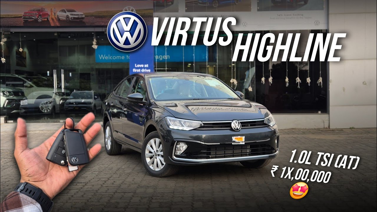 Volkswagen Virtus Highline 1.0L TSI AT 🤩 | Full Walkaround Review | PetrolHead Zaid