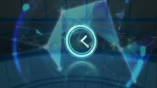 Digital Clock Animation Over Global Network Connections, News Intro Background | WaveBreak Media screenshot 4