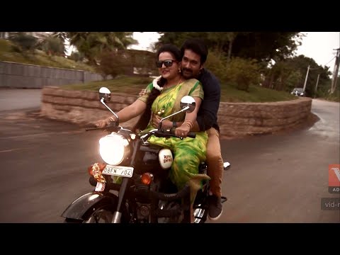 TV Actess Riding Bullet in Saree with Her Husband | Husband Shocked When His Wife Riding Bullet.