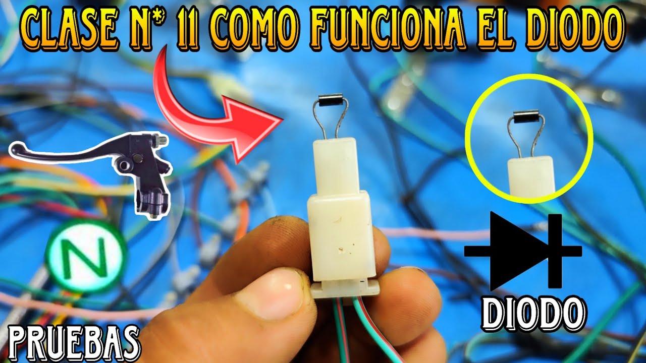COMO FUNCIONA EL DIODO EN EL SISTEMA ELÉCTRICO DE LA MOTO 🤔PARA QUE SIRVE / CUAL ES SU FUNCION 🧑‍🔧