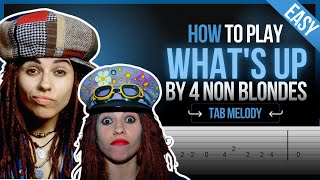 PDF Sample What's Up - 4 Non Blondes guitar tab & chords by TabMasterStrings.