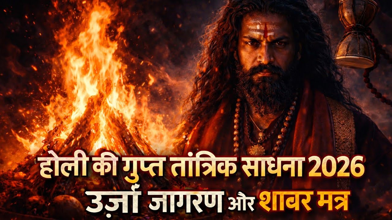 होली की गुप्त तांत्रिक साधना 2026 | ऊर्जा जागरण और शबर मंत्र का रहस्य