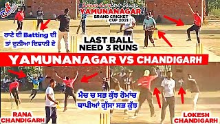 Yamunanagarrana Chandigarh Vs Chandigarhlokesh Chandigarh Cosco Cricket Mania