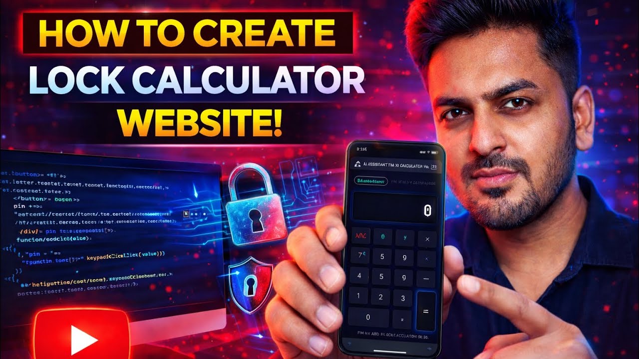 how to create lock calculator website | very easy method 🫠🫰🏻
