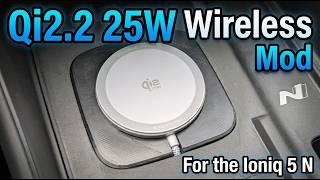 Qi2.2 25w Wireless Charger Mod for the Hyundai Ioniq 5 N