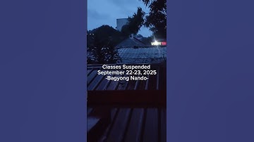 Classes Suspended // September 22 - 23, 2025 // Bagyong Nando