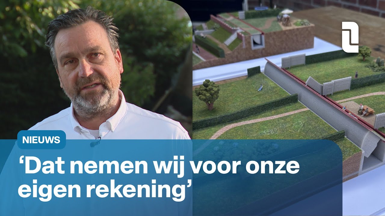 Langste zelfsluitende waterkering: dwars door akkers, natuur en tuinen | L1 Nieuws