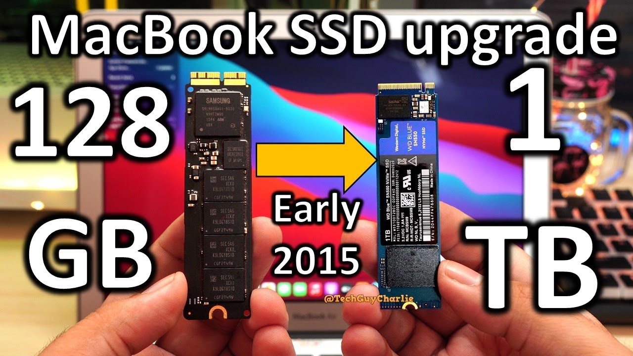 MacBook Air Storage from 128GB to 1TB SSD (Early 2015, Without losing data) - YouTube