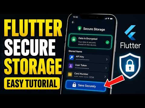 How to configure secure storage with Flutter secure storage - Easy Tutorial