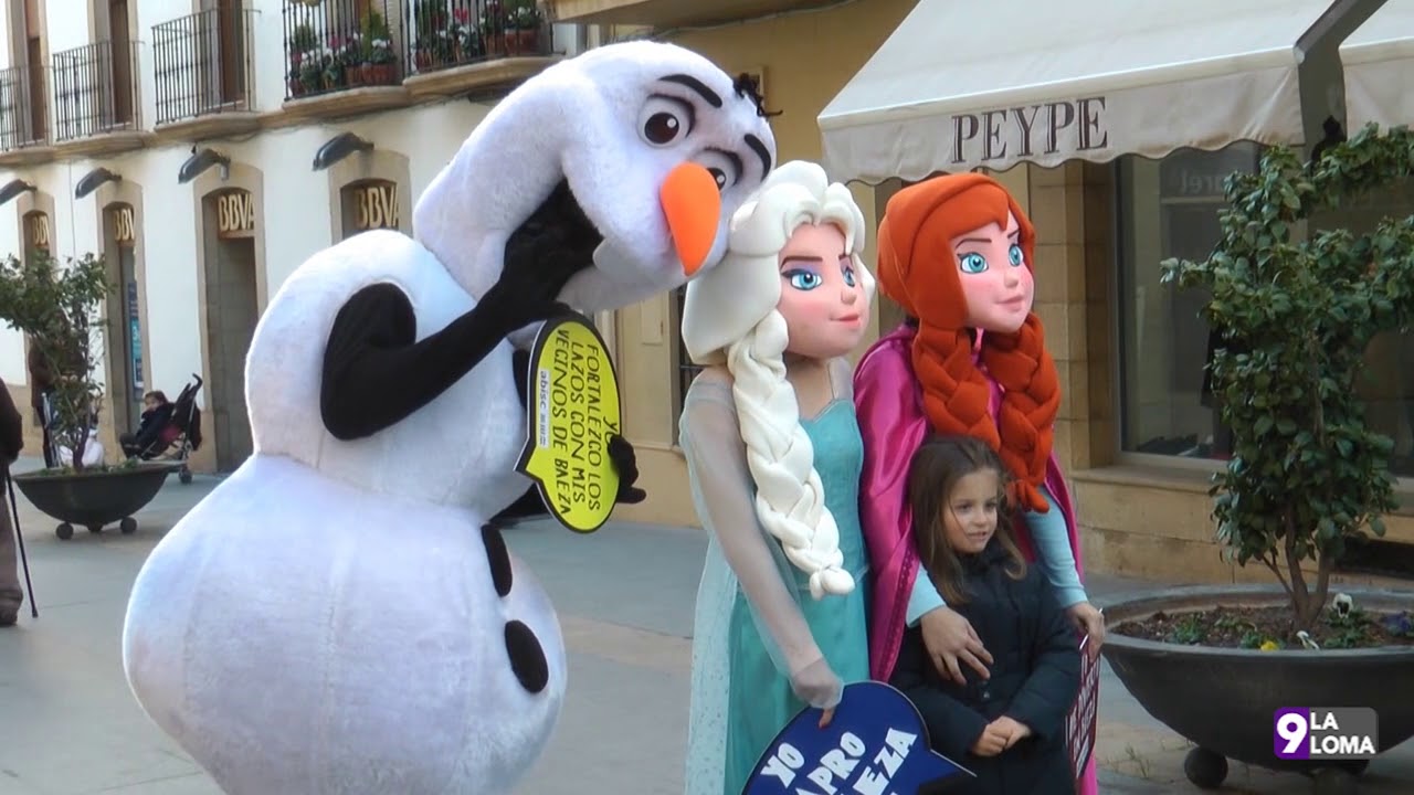 Navidad en La Loma 2017 · Frozen, animación de calle, Baeza