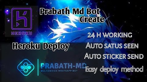 Prabath-md Bot Deploy Heroku || Easy Method 2024