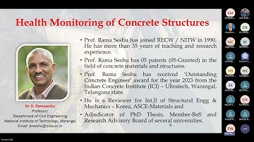 Health Monitoring of Concrete Structures