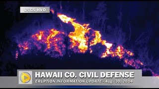 Civil Defense Eruption Update - August 30, 2014