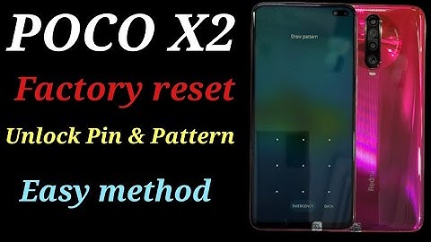 Poco x2 hard reset // Haw to hard reset Poco x2,  Unlock pin lock