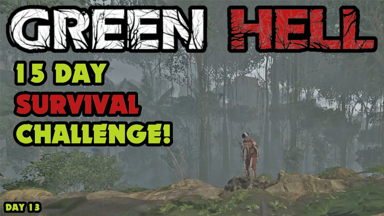 15 Day Challenge! | Hardest Difficulty in Green Hell Mode | Survival Tips on Day 13 Permadeath
