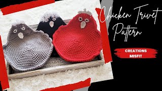 Crochet Chicken Trivet Tutorial