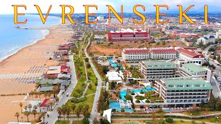SIDE EVRENSEKI Winter Hotels & Beach Bird`s eye view TÜRKIYE #side #turkey #evrenseki