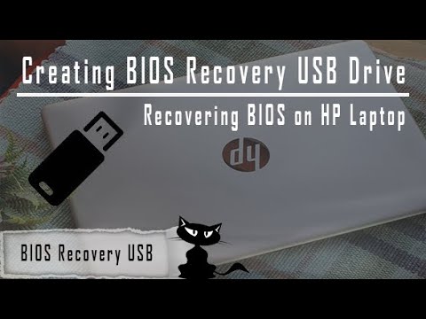 Creating BIOS Recovery USB Flash Drive | Recovering BIOS using USB | HP Laptop