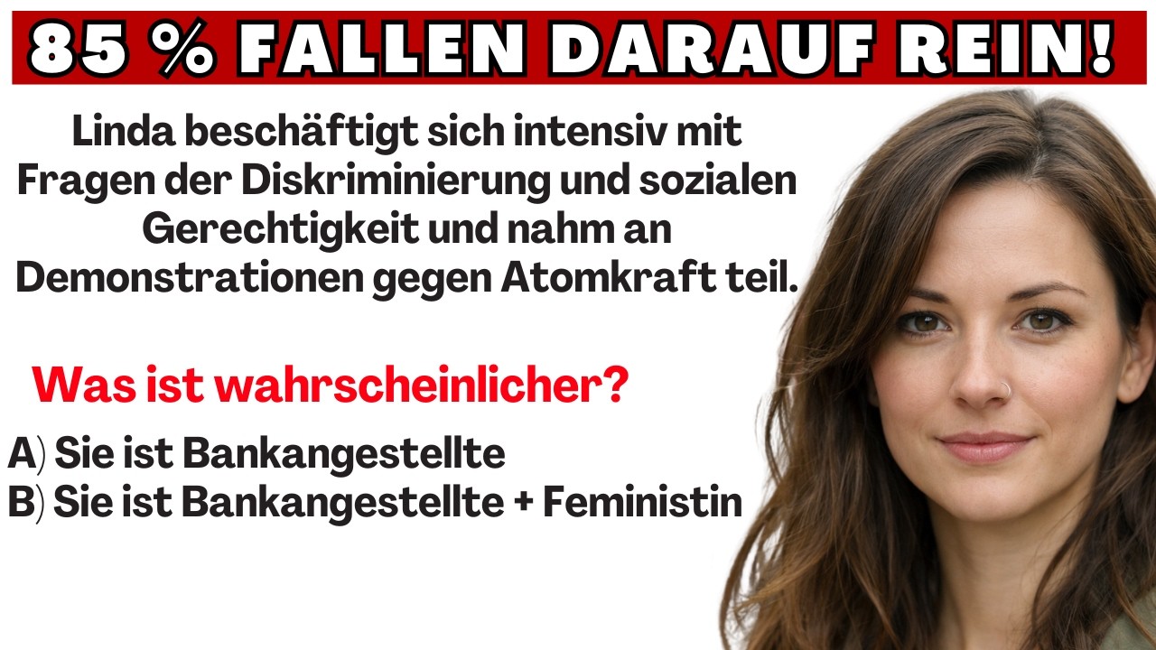 Nur 2 mögliche Antworten, aber 85 % scheitern. DU auch? | Daniel Kahneman