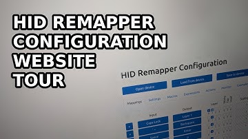 HID Remapper configuration website tour
