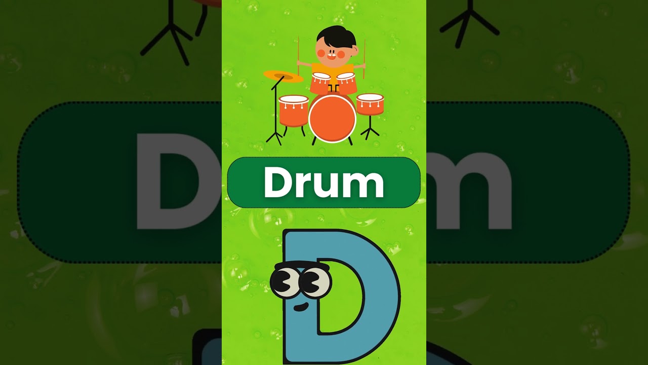 Learn Letter D with Dog, Duck, Drum, and Dolphin | ABC Fun Learning | Alphabet for Kids
