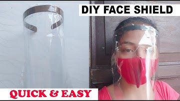 Simpliest Way to Make  Face Shield in 3 Minutes | Easiest DIY Face Shield