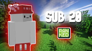 My First Ever SUB 20 Minecraft SpeedRun