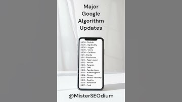 Major Google Algorithm Updates from 2003 - 2017 #shortsvideo #shorts #trending #viral #google