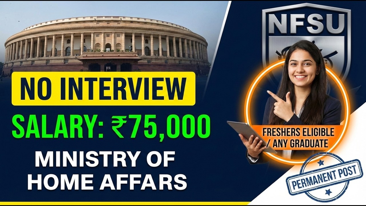 Any Graduate Eligible! 🎓 Ministry of Home Affairs New Vacancy | Section Officer & Assistant Posts