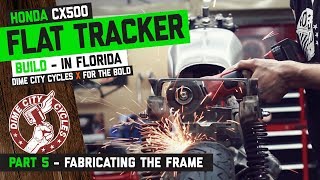 CX500 Flat Tracker Build Part 5 - Fabricating the frame (Bike Giveaway)