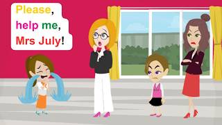 Will Mrs July help Ella get justice? - English Funny Animated Story - Ella English