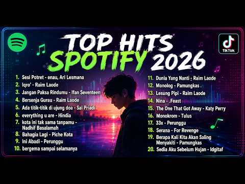 [TANPA IKLAN] Top Lagu Tik Tok Spotify Indonesia 2026