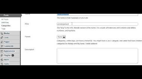 How do I change the Category Slug in Wordpress?
