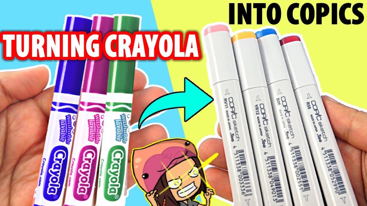 ⁣CAN WE TURN CHEAP CRAYOLA MARKERS INTO EXPENSIVE COPIC MARKERS?