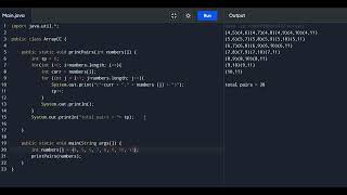 Java program to find number of possible Pairs in Array #java #javaforbeginners #javaprogramming