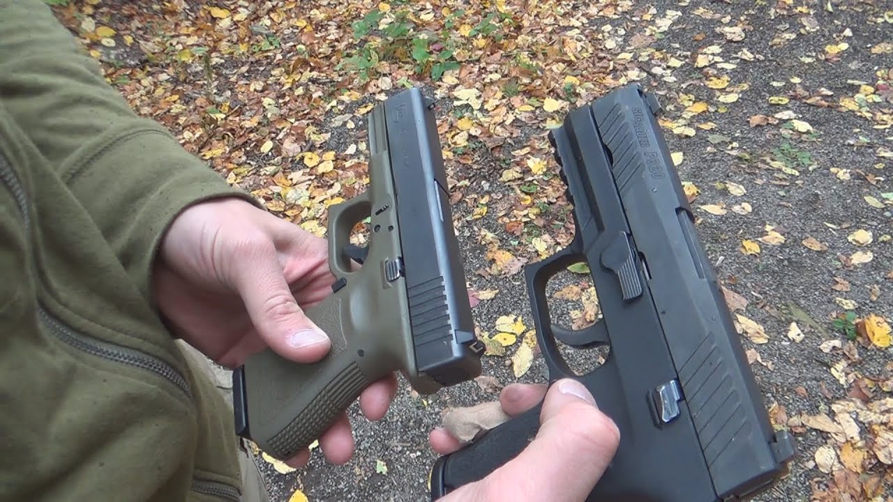Glock (Brand), SIG Sauer (Business Operation), 9mm, modular, shooter, handg...