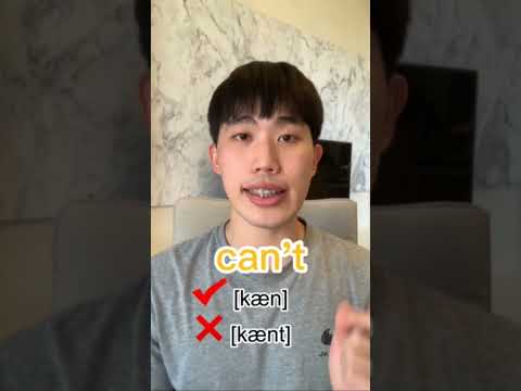 can vs. can’t #英文發音 #英文單字 #kk音標 #英文口說