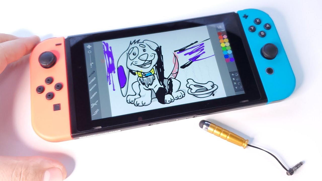 Paint Nintendo Switch handheld gameplay YouTube