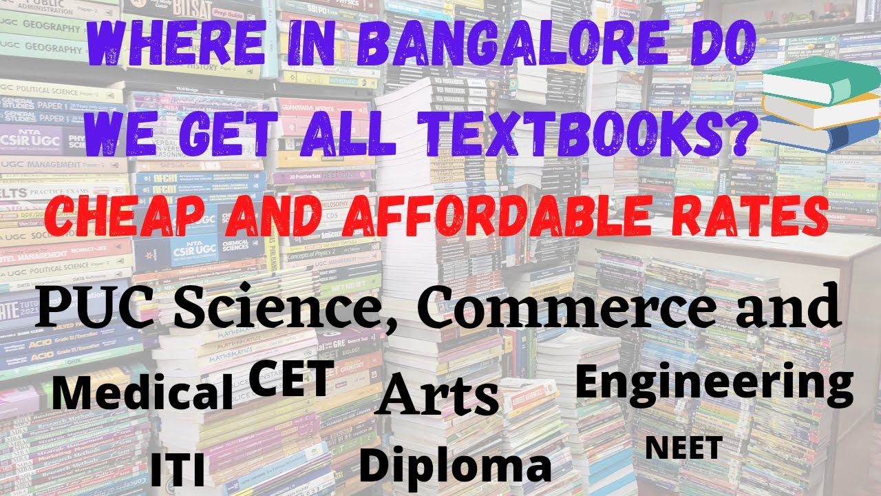 Cheap and best place to buy textbooks in Bangalore PU,CET ,NEET
