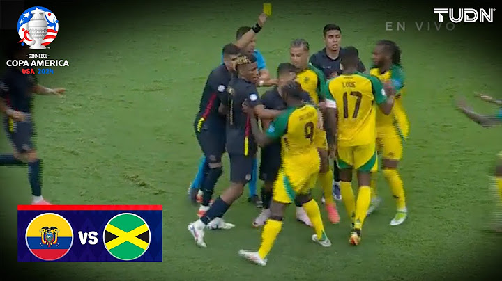 THEY'RE HEATING UP! Axe blow to Caicedo and BRAWL | Ecuador 1-0 Jamaica | Copa América 2024 - J2 ...