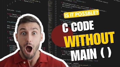 🔍 Can C Code Run Without main() Function? | C Programming Shocking Trick! || LEARN WITH DHRUV 💻🖱️