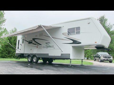 2004 Jayco Designer 31RLS double-slide 5th wheel walk-around tutorial ...